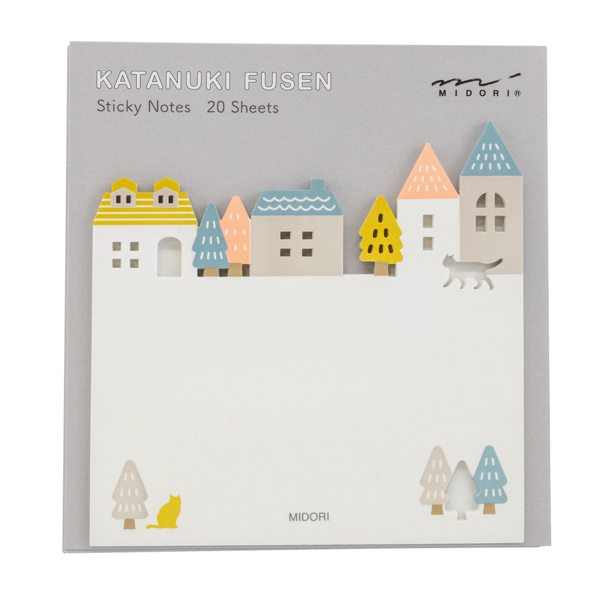 Midori Sticky Note Die cutting - Town