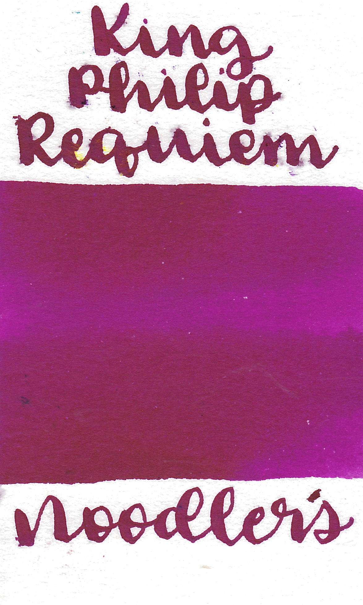 Noodler's King Philip Requiem