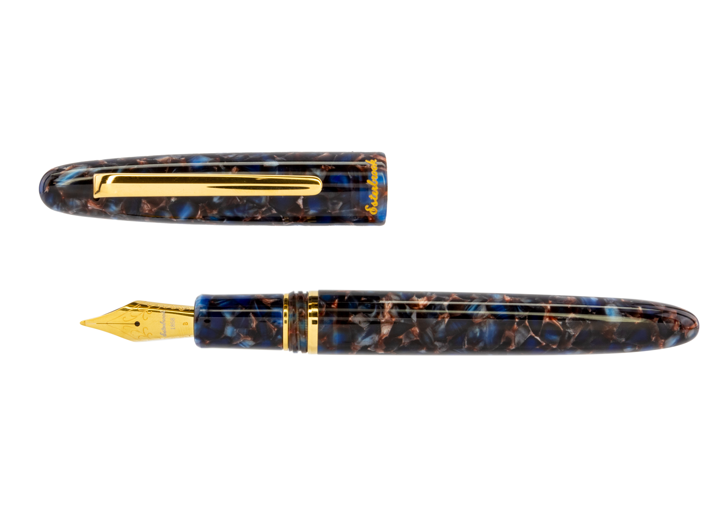 Esterbrook Estie Nouveau Bleu with Gold Trim Fountain
