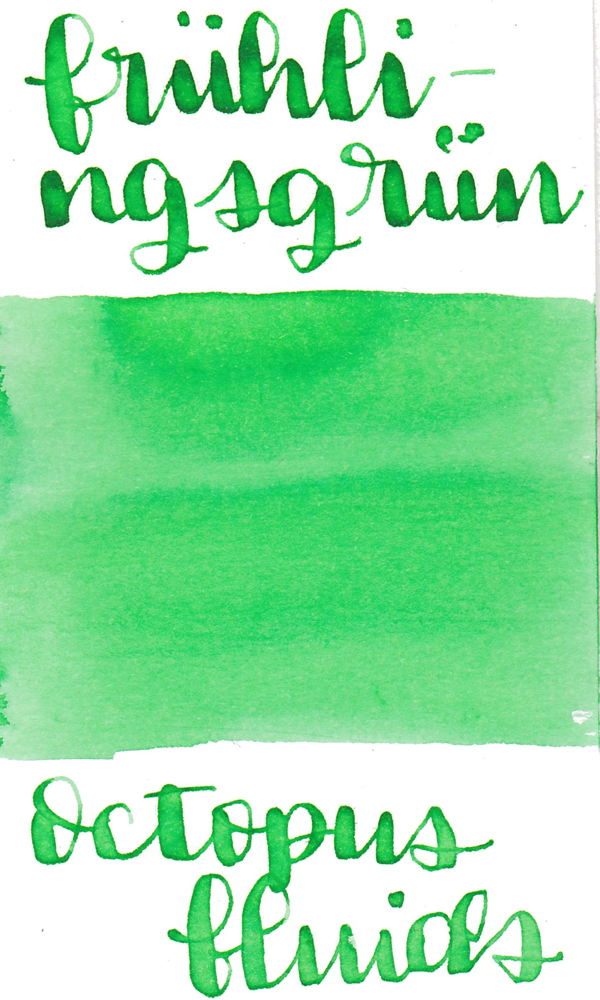 Octopus Fruhlingsgrun (Spring Green) Writing Ink