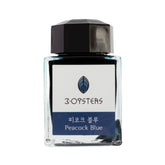3Oysters ink, made in Seoul, South Korea. these inks are designed for fountain pens. the ink is water based using ionized water and  dye-based colors. the colors are rich and deep with low sheen and shading. These inks are for wordsmithing, hand lettering, writing, calligraphy, drawing, and art.    Not waterproof