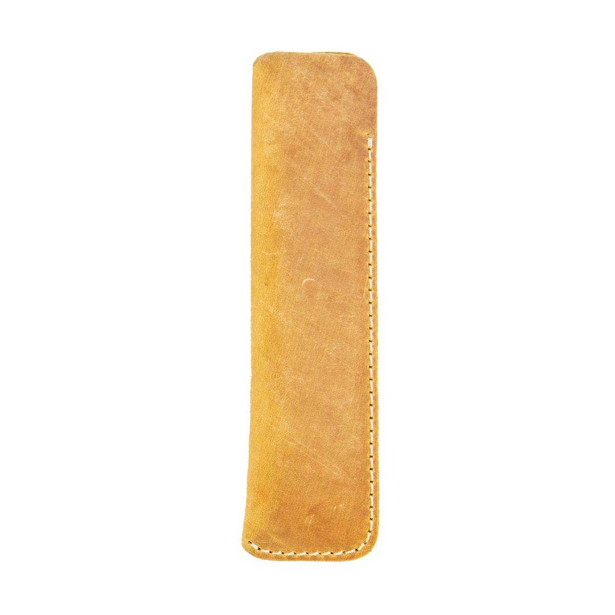 Galen Leather Co. Leather Single Pen Sleeve- Crazy Horse Honey Ochre