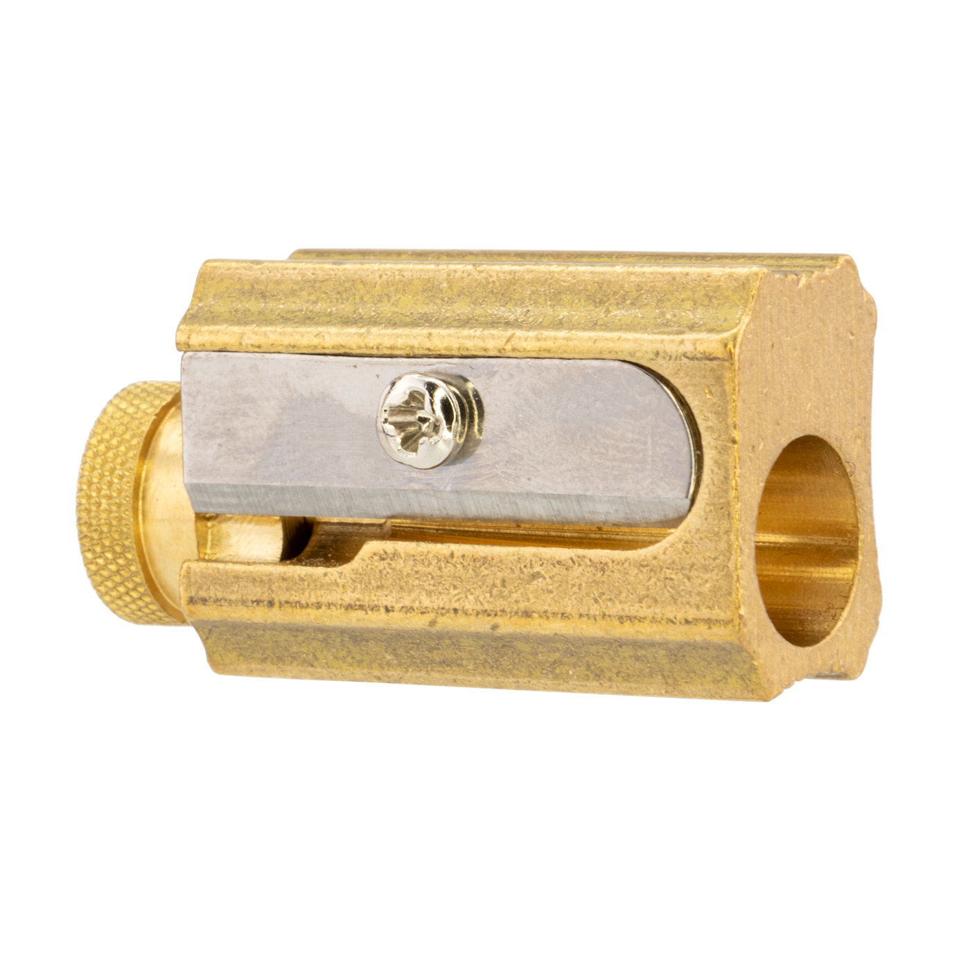 DUX Brass Adjustable Pencil Sharpener with Case