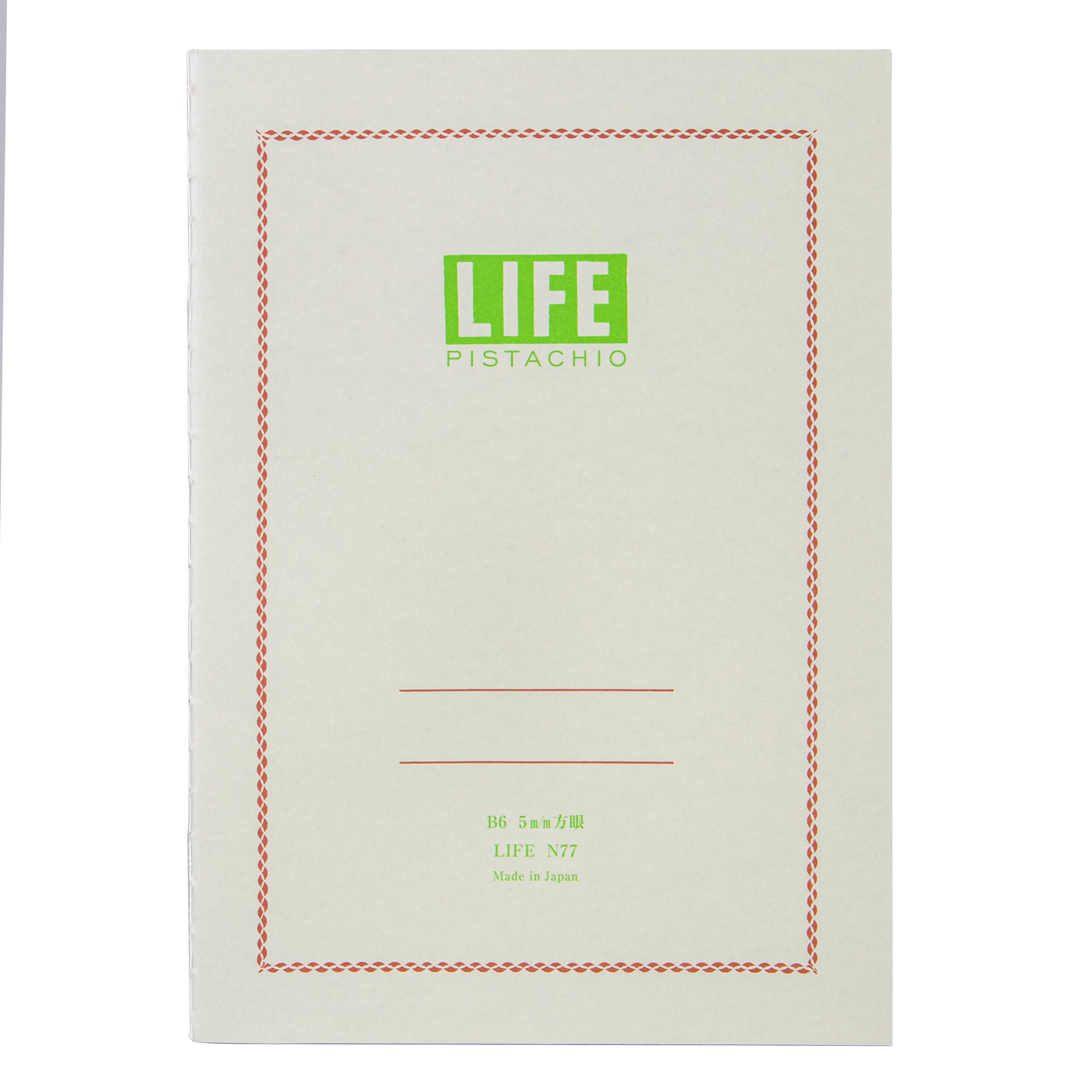 Life Stationery Pistachio Note B6 Side Bound Notebook