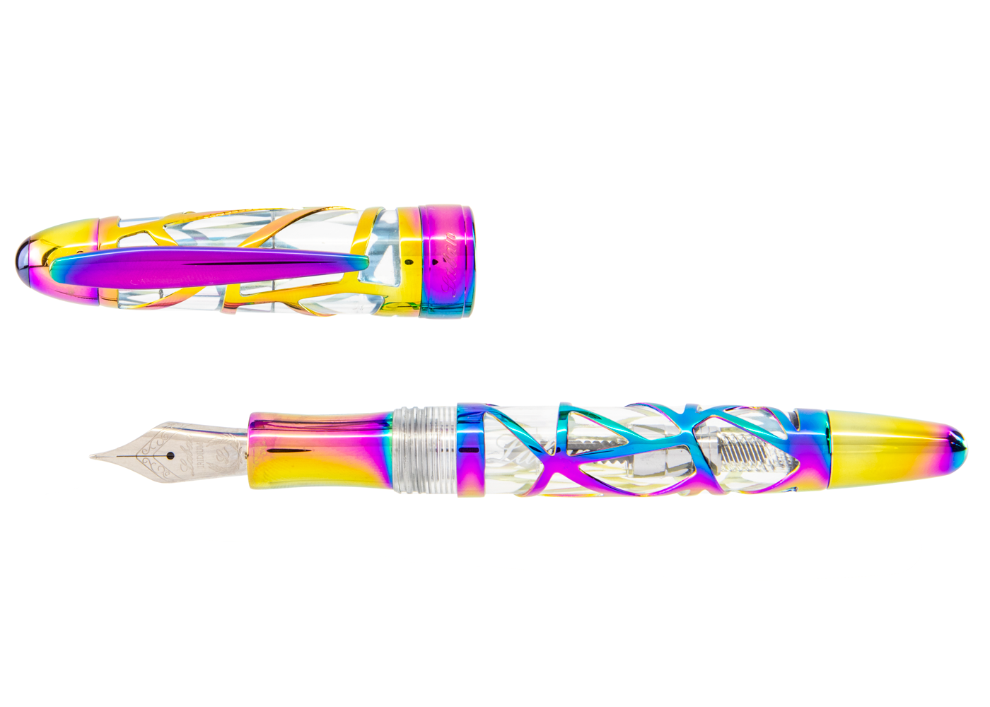 Laban Skeleton Rainbow Fountain Pen