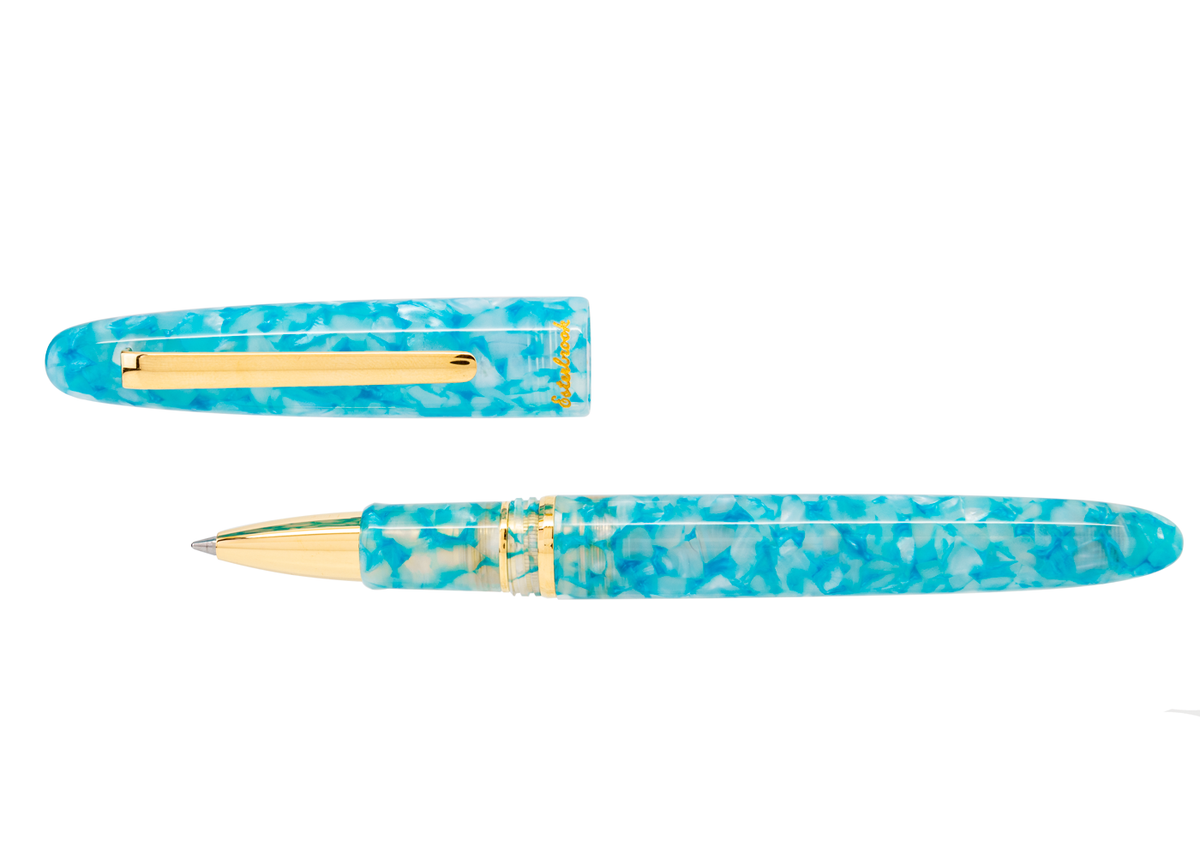 Esterbrook Estie Aqua Turquoise with Gold Trim Rollerball