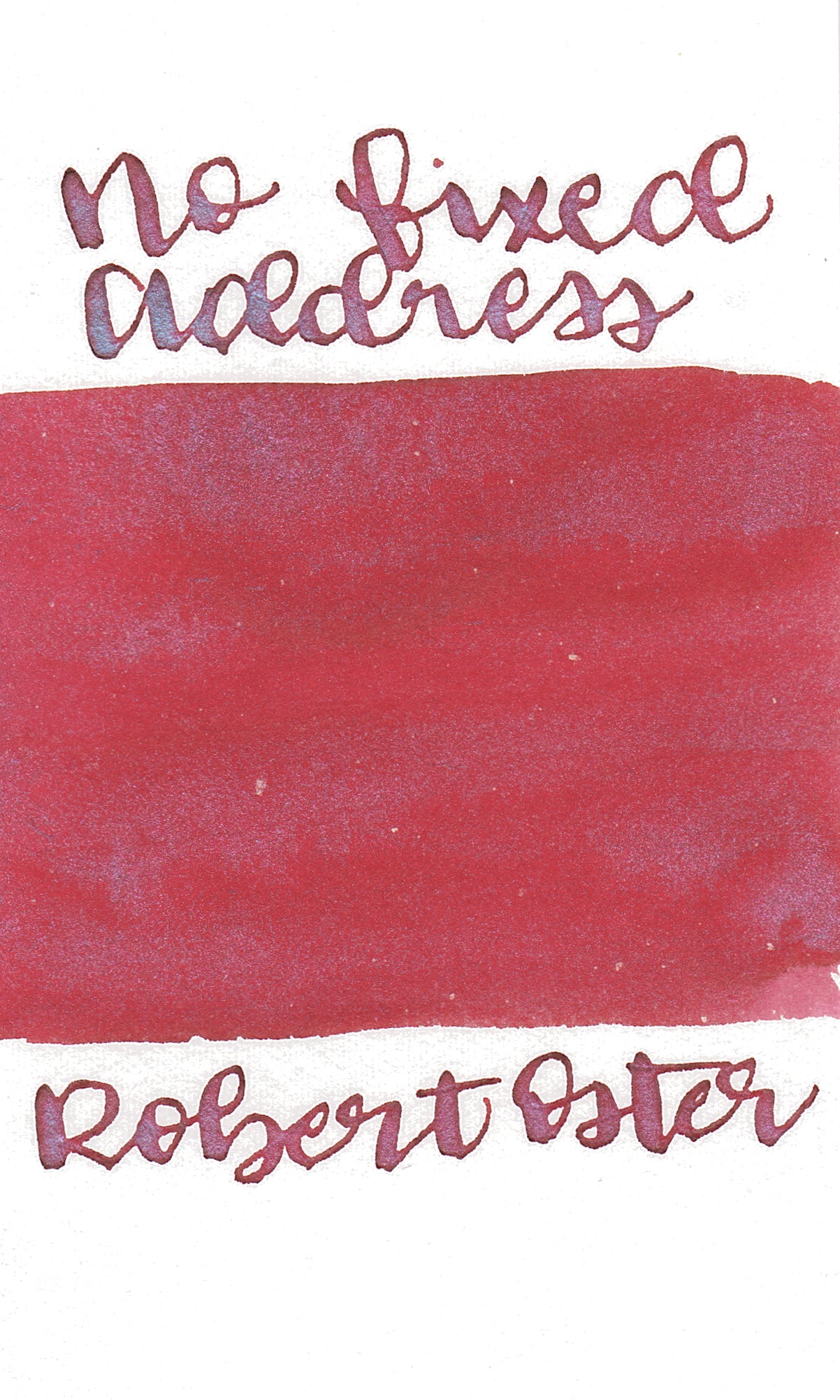 Robert Oster Shake & Shimmer No Fixed Address