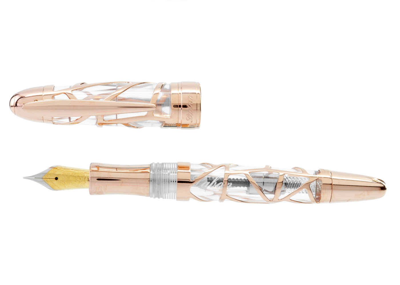 Laban Skeleton Rose Gold Fountain Pen