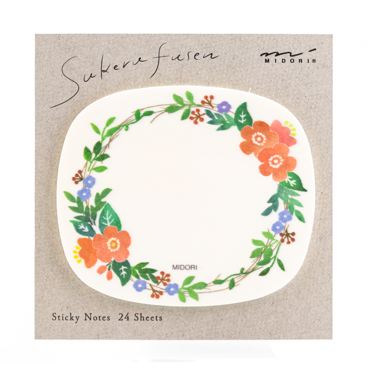 Midori Sticky Note Transparency - Wreath