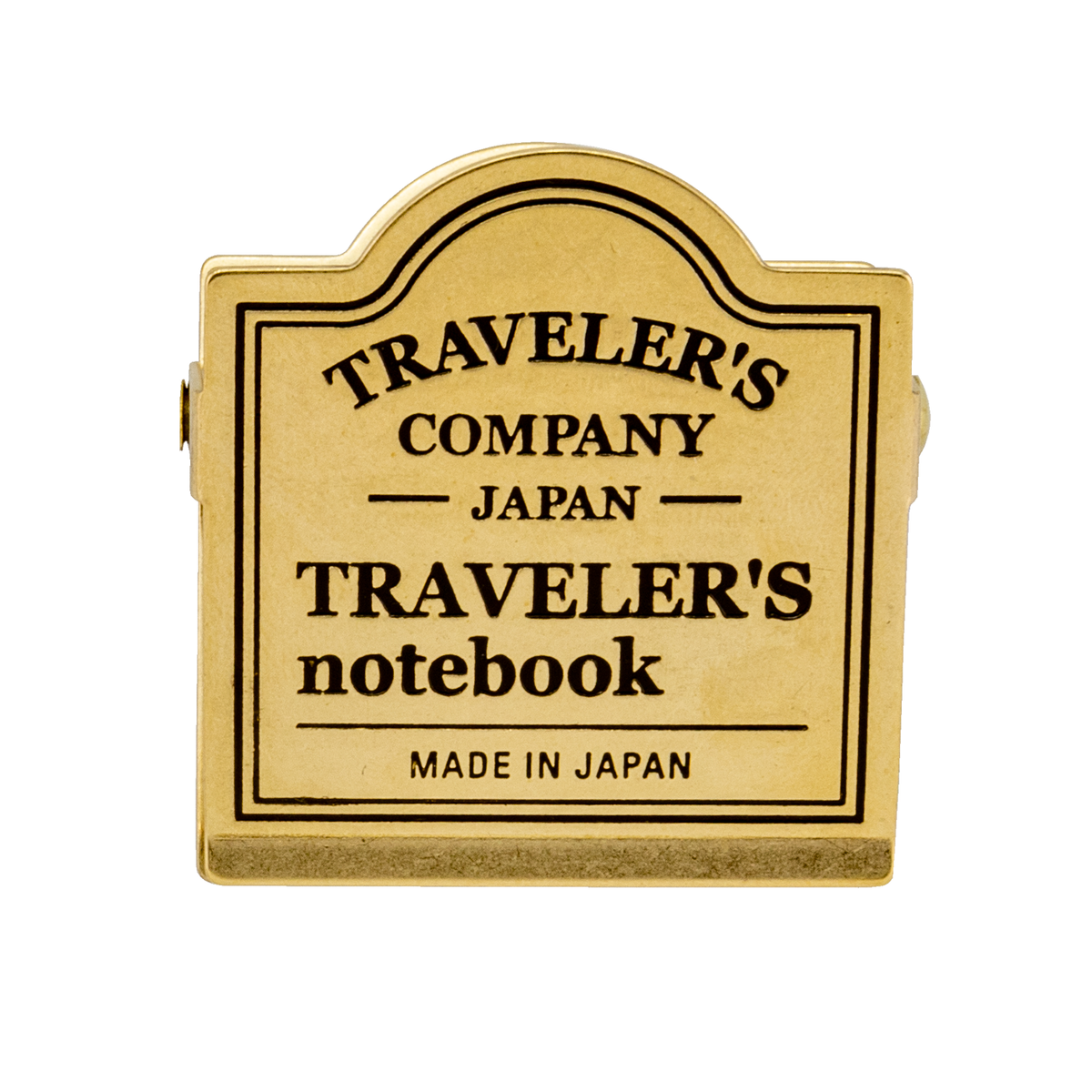 TRAVELER'S COMPANY Traveler's Notebook Brass Clip -Traveler's Logo