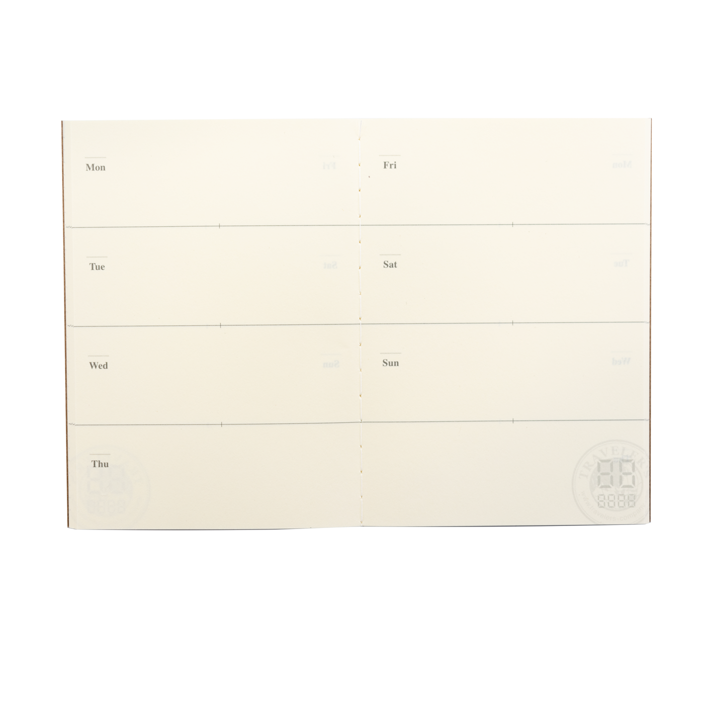 TRAVELER'S COMPANY 007 Passport Sized - Free Diary Weekly
