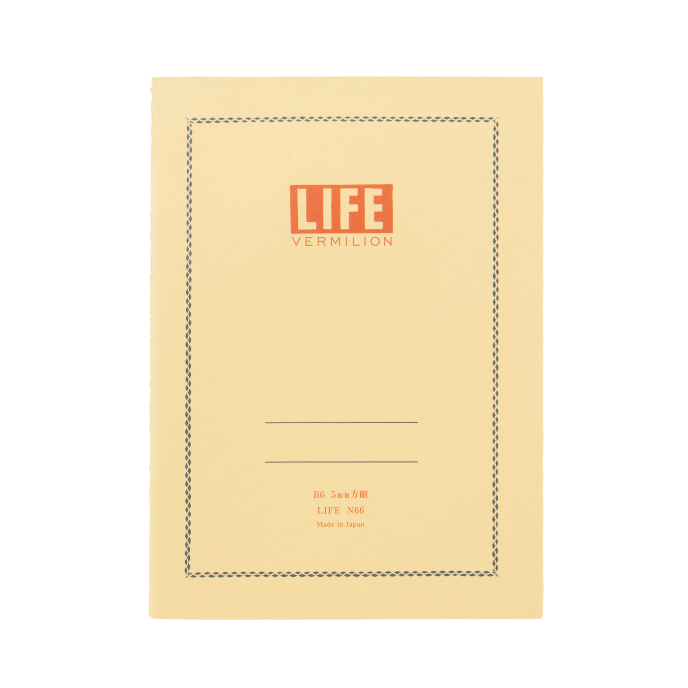 Life Stationery Vermillion Note B6 Side Bound Notebook