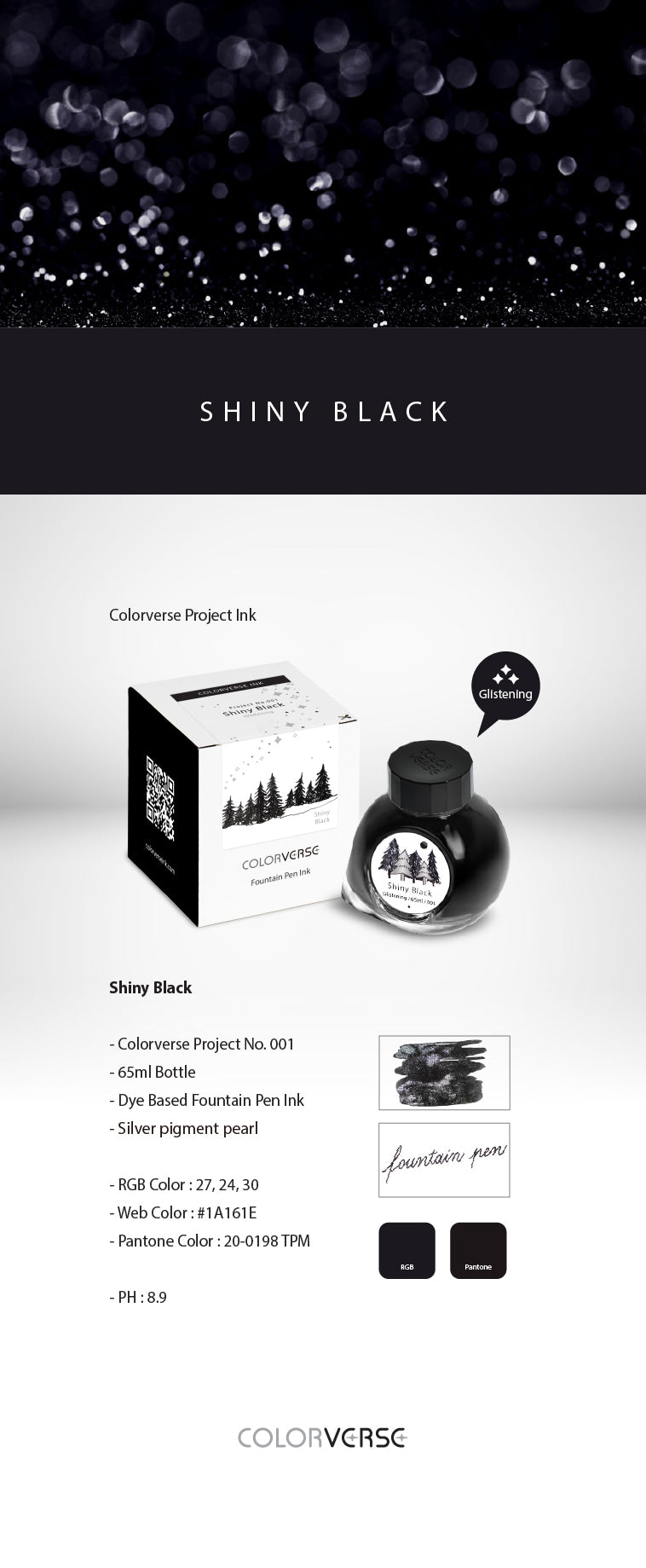 Colorverse Project No. 001 Shiny Black