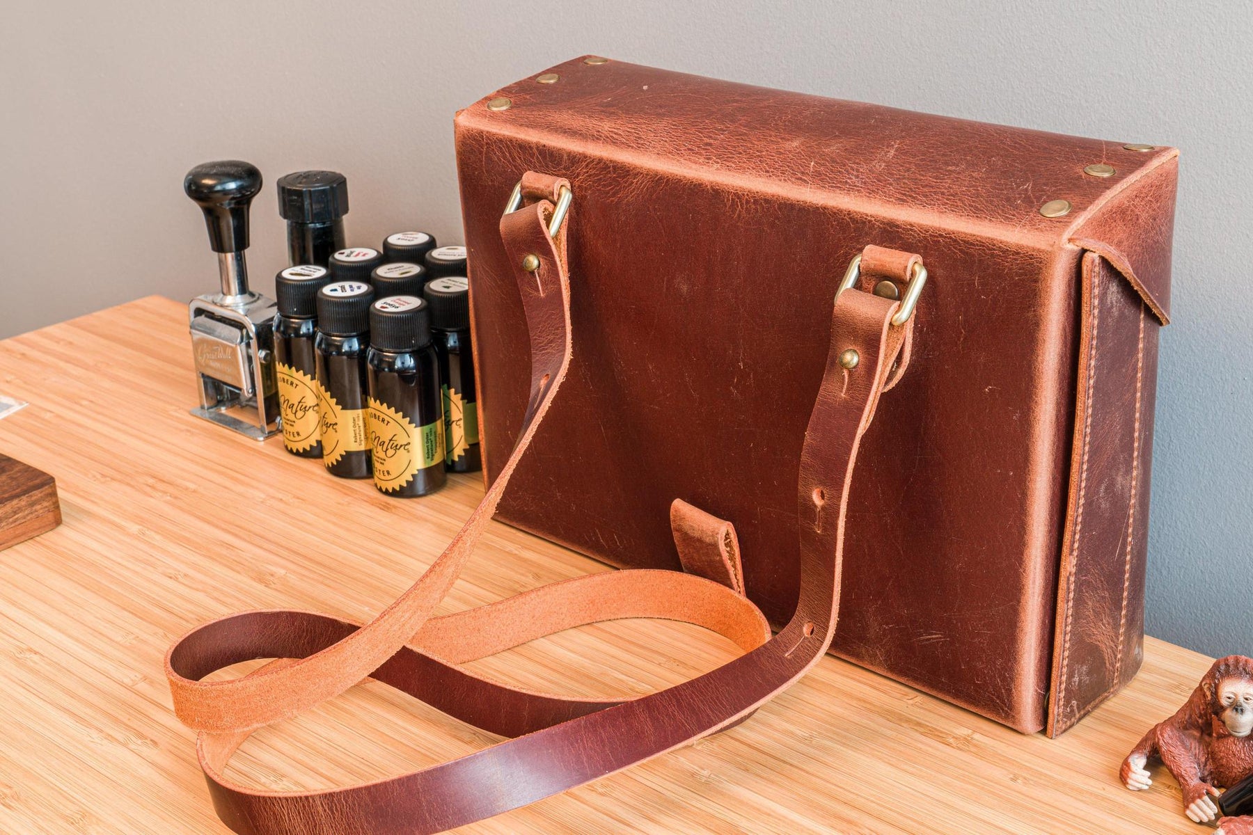 Galen Leather Co. Writer's Medic Bag- Crazy Horse Tan