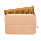 Galen Leather Co. Zipper Magnum Opus 12 Slot Hard Pen Case - Undyed Leather