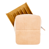 Galen Leather Co. Zipper Magnum Opus 6 Slot Hard Pen Case - Undyed Leather