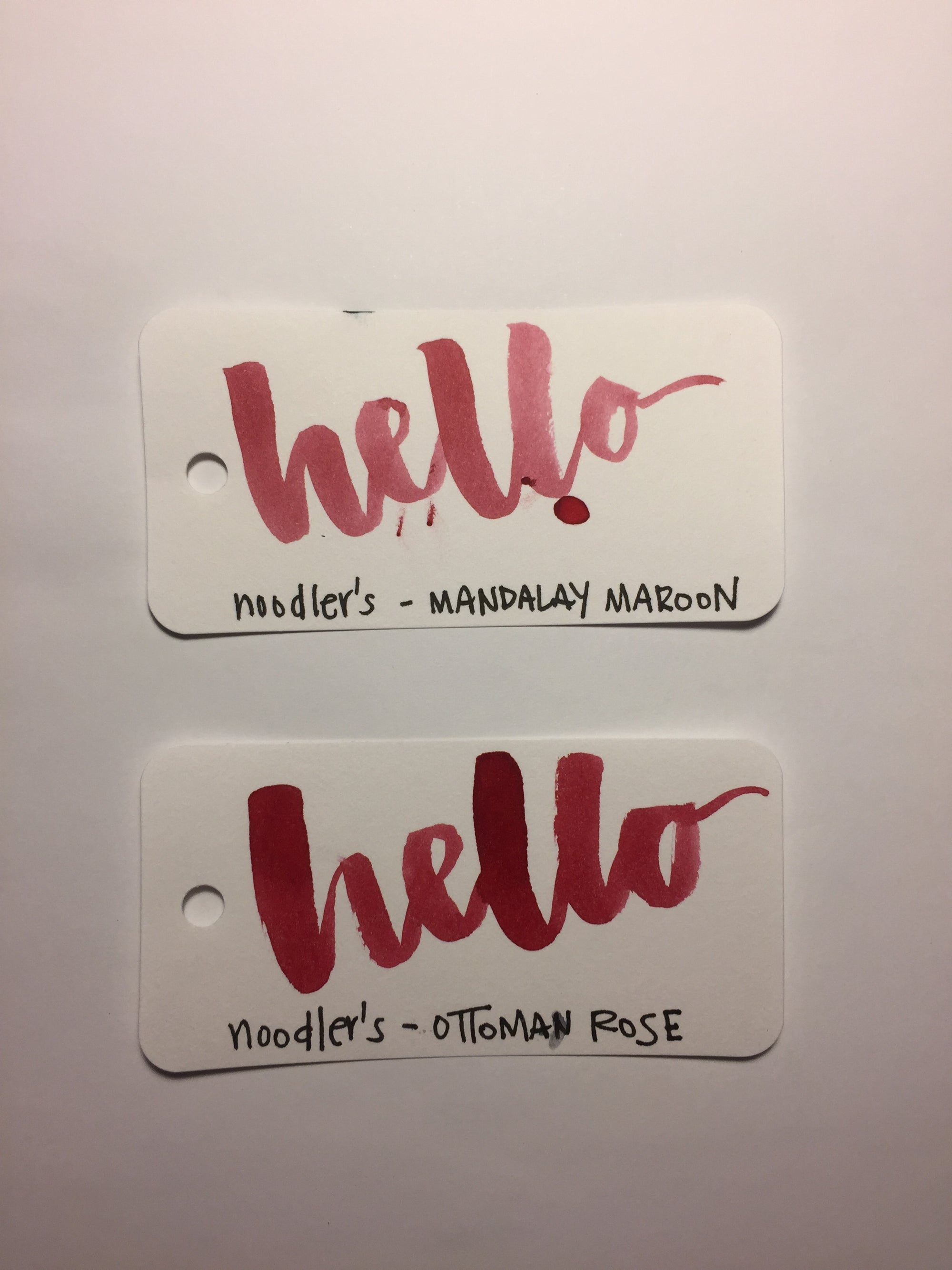 Noodler's Ottoman Rose & Mandalay Maroon Ink Review