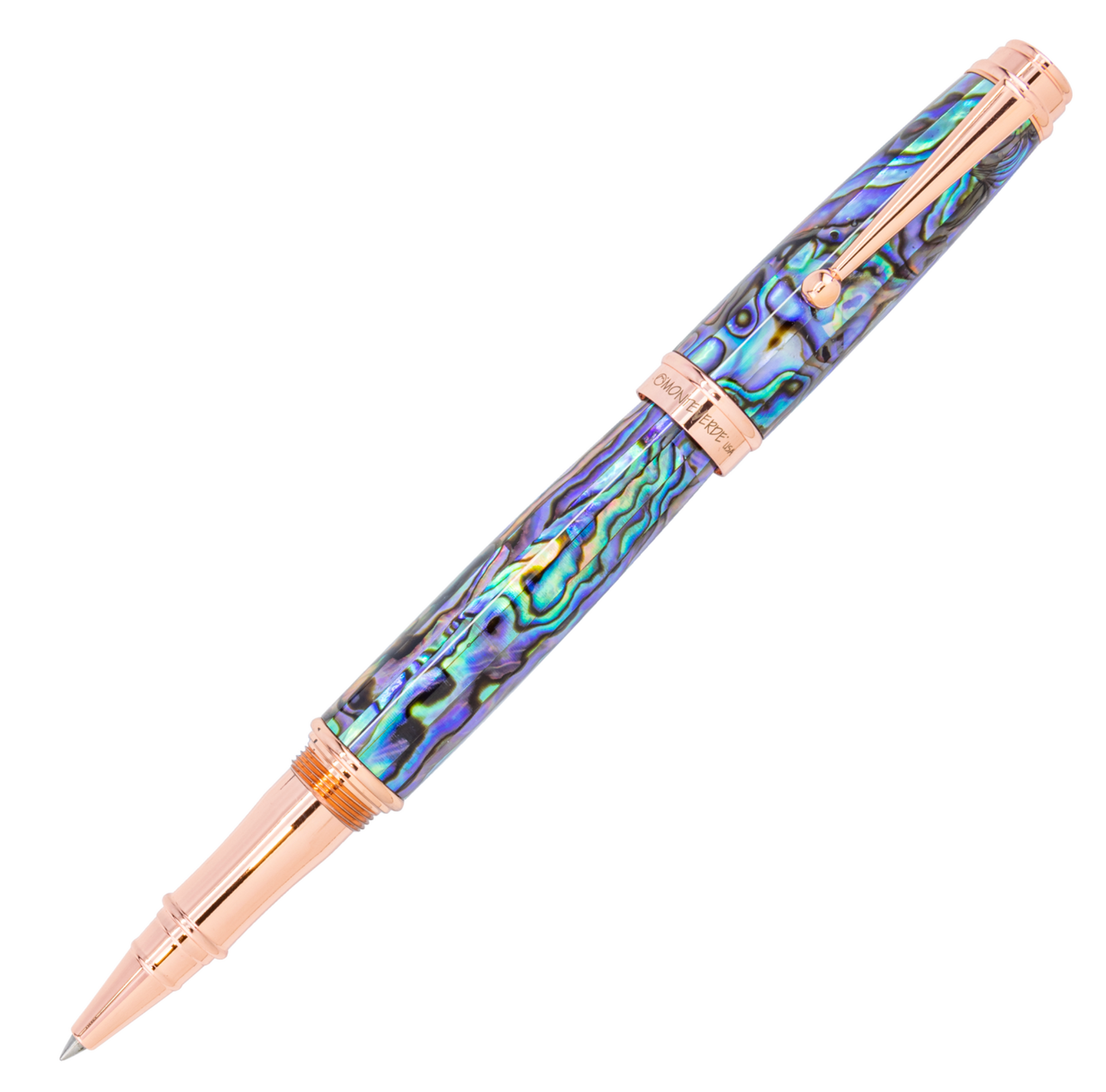 Monteverde Invincia Deluxe Abalone Rollerball Rose Gold Trim (Released Aug 2022)
