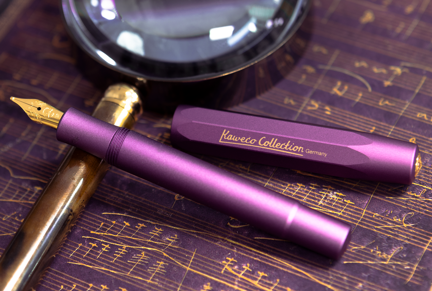 Kaweco inks, made in Austria. These high quality pens are made from metal, acrylics, and plastic with steel and gold nibs, and are piston filled