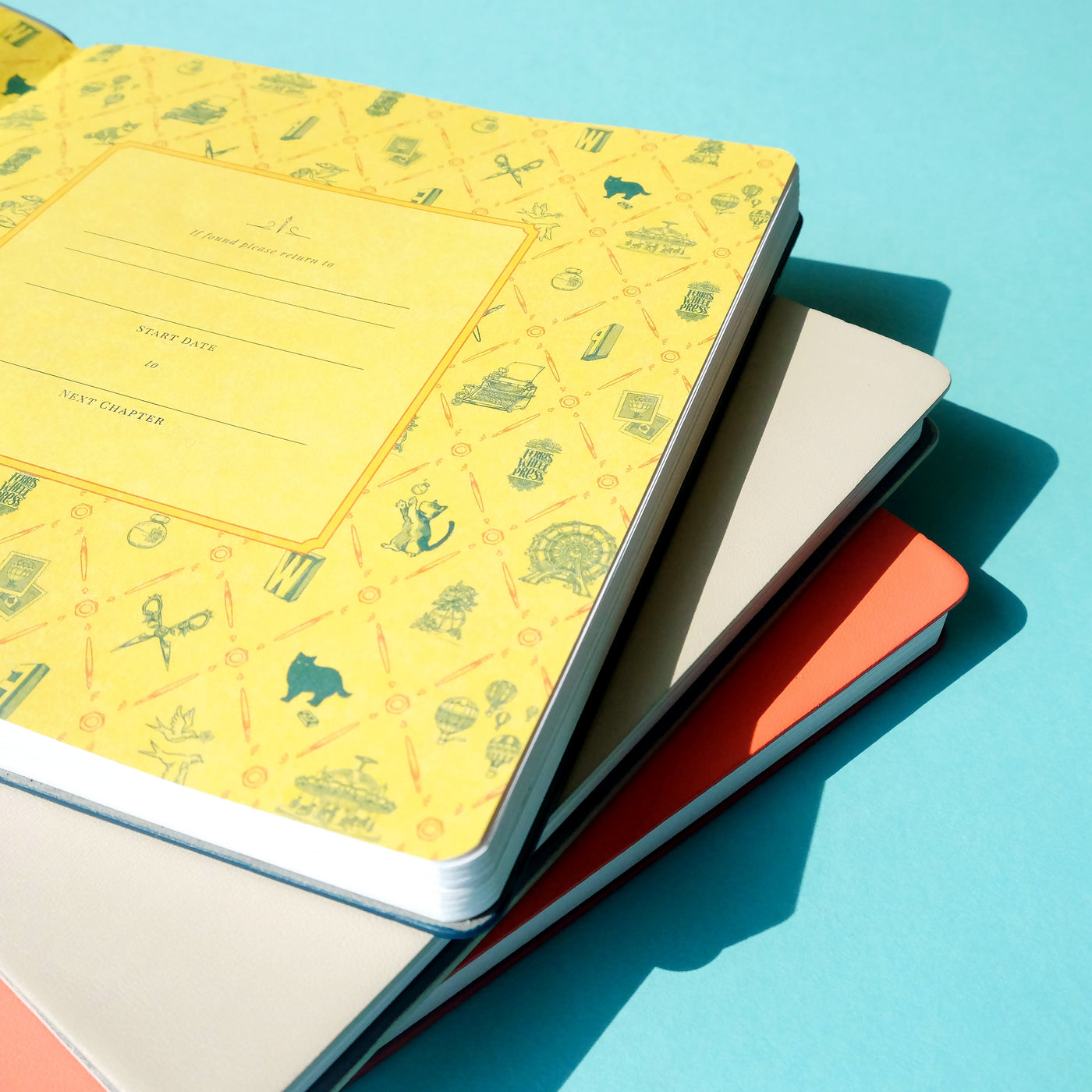 Ferris Wheel Press Paper is made in Canada.  Notebook covers are vegan leather cover, which offers the same soft hand-feel of traditional leather The soft exterior bends with high malleability, giving you a flexible writing experience.