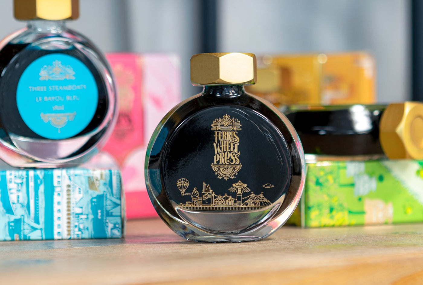  Ferris Wheel Press a Canadian company  founded in 2017. these Inks are packaged beautify and these Ink are the essences of Luxury