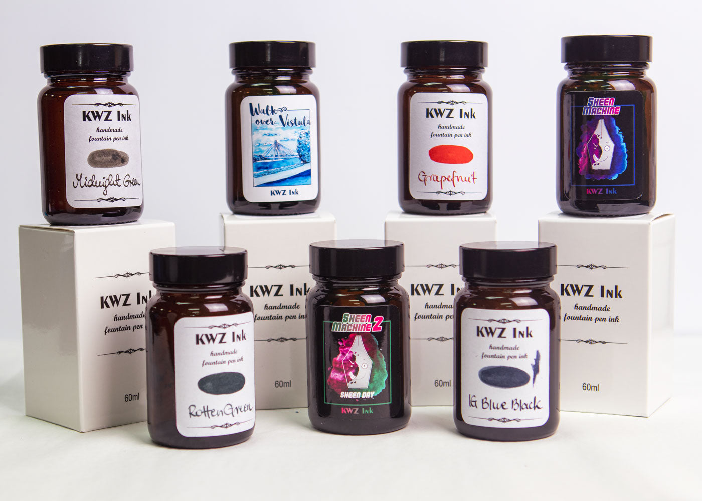 KWZ ink is manufactured by Korad Zurawski, who has a PhD in Chemistry. He's Inks have been manufactured in small batches in Warsaw Poland.