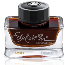 Edelstein Ink is and exclusive line by Pelikan. this Ink is know to be smooth and flows well in Fountain pens. the ink is a little slower drying than others. the colors are deep and rich.  