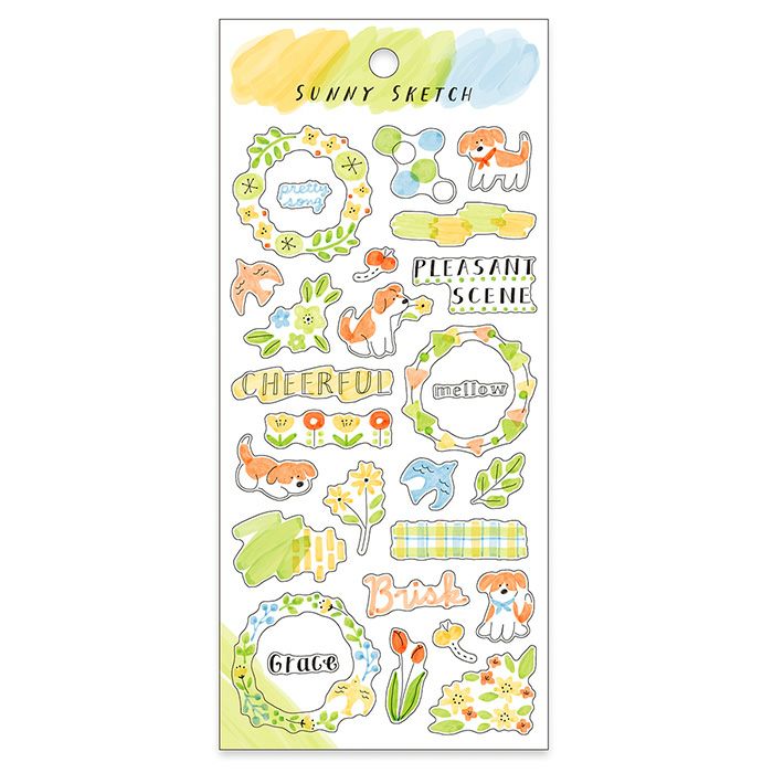 Mind Wave Stickers- Yellow Green