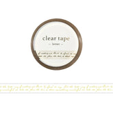 Mind Wave - Clear Tape - 7mm - Foil Stamped Letter