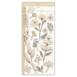 Mind Wave Stickers - Paper and Plant Beige