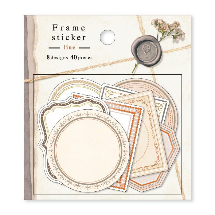 Mind Wave Stickers - Line Frame