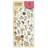 Mind Wave Stickers- Stamp Stickers -Flowers