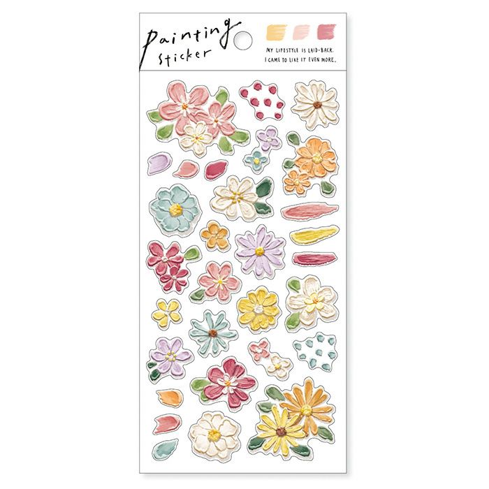 Mind Wave Stickers - Painting Flower Pink