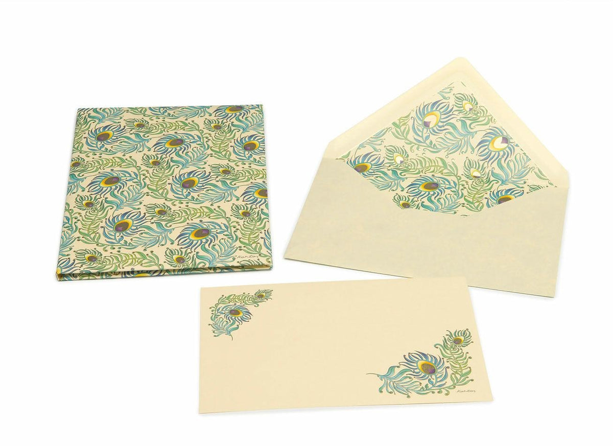 San Lorenzo Note Card Portfolio Large - Peacock