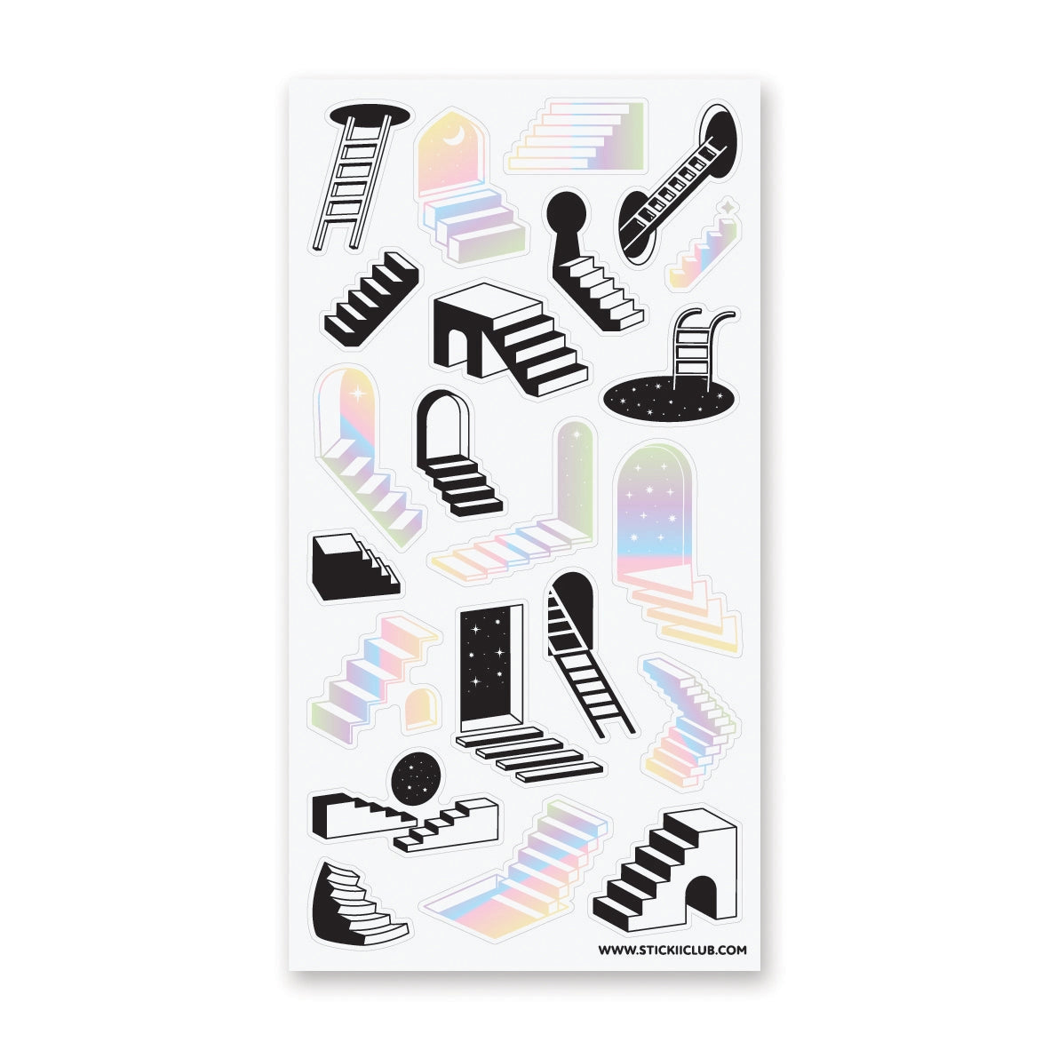 STICKII Sticker Sheet - Stairways to Everywhere