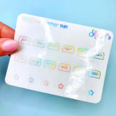 Shine Sticker Studio - Clear Foil Mini Monthly Tabs
