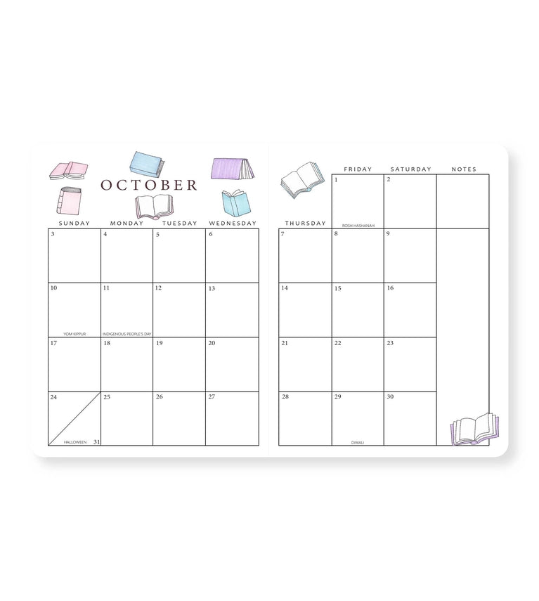 Linda Tong Planners - 2027 Monthly Planner - Cherry Blossom