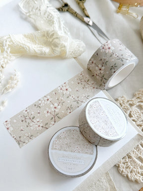 Leelajournals - Beige Sakura Floral Washi Tape