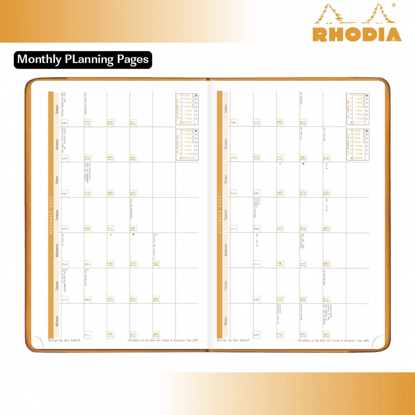 Rhodia 2025 WebPlanner Weekly Notebook 6 x 9"