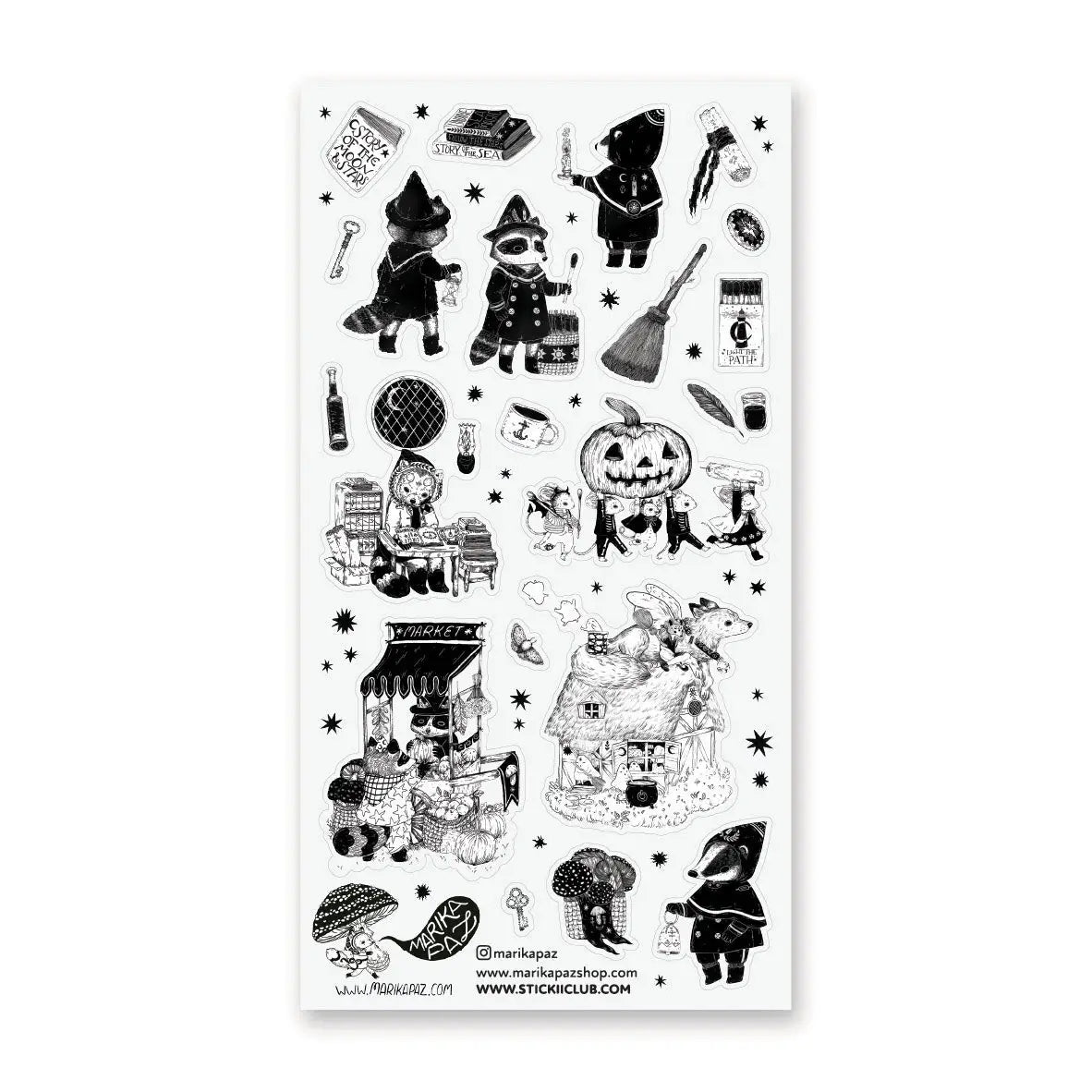STICKII Sticker Sheet - Storybook Hallow's Eve