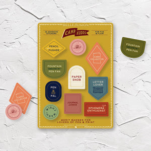 Belle & Union - Mini Stationery Merit Badge Sticker Sheet