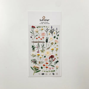 Suatelier Design - Sticker Sheet - Flower Letter