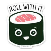 Kiss and Punch - Vinyl Sticker - Roll With It Sushi
