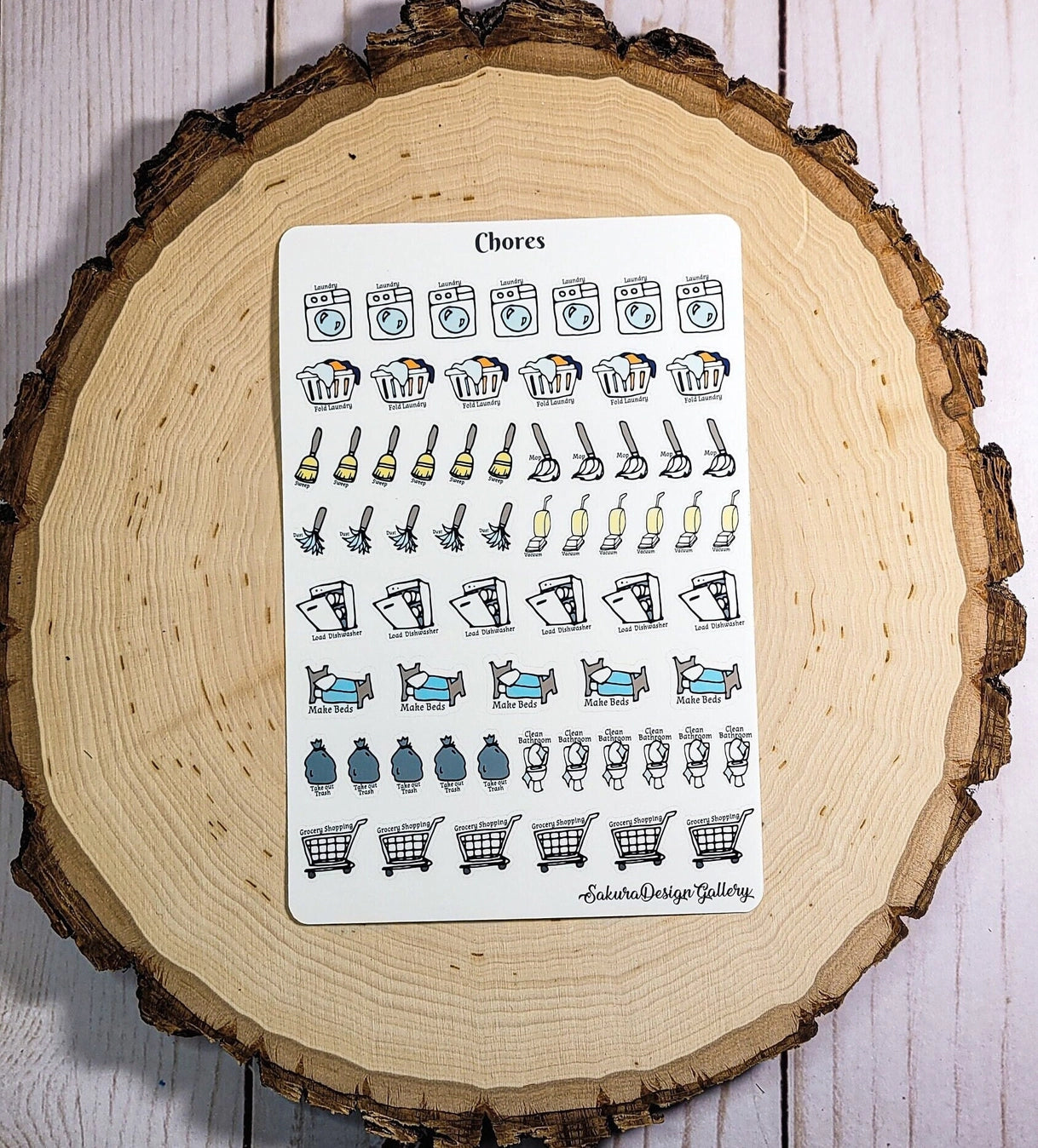 Sakura Design Gallery - Vinyl Stickers - Chores