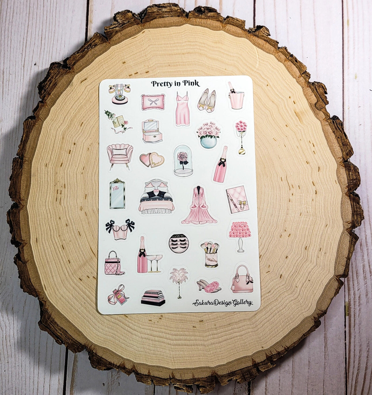 Sakura Design Gallery - Vinyl Stickers - Pretty in Pink