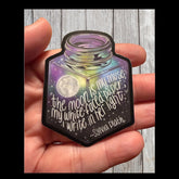 Blueprintery - Sticker - Moon in An Ink Bottle Quote