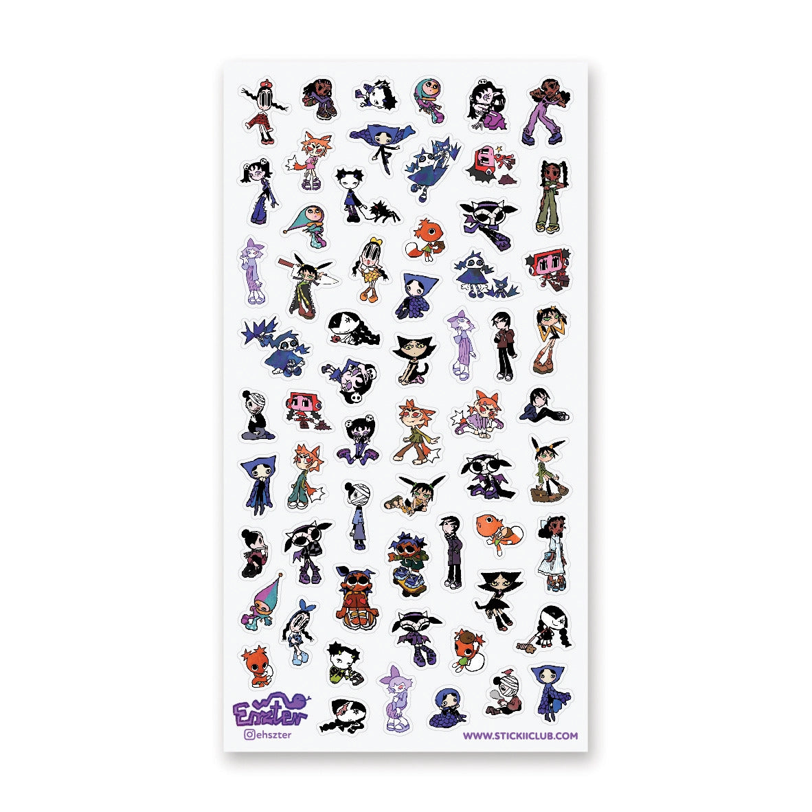 STICKII Sticker Sheet -  Quirky Crew