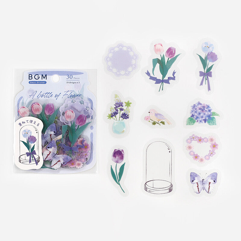 BGM - Deco Sticker - The Flowers Bloom Violet