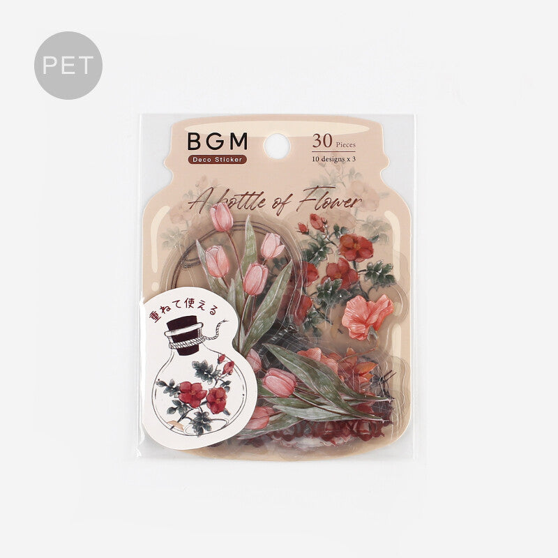 BGM - Deco Sticker - The Flowers Bloom Crimson