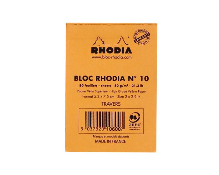 Rhodia #10 Orange
